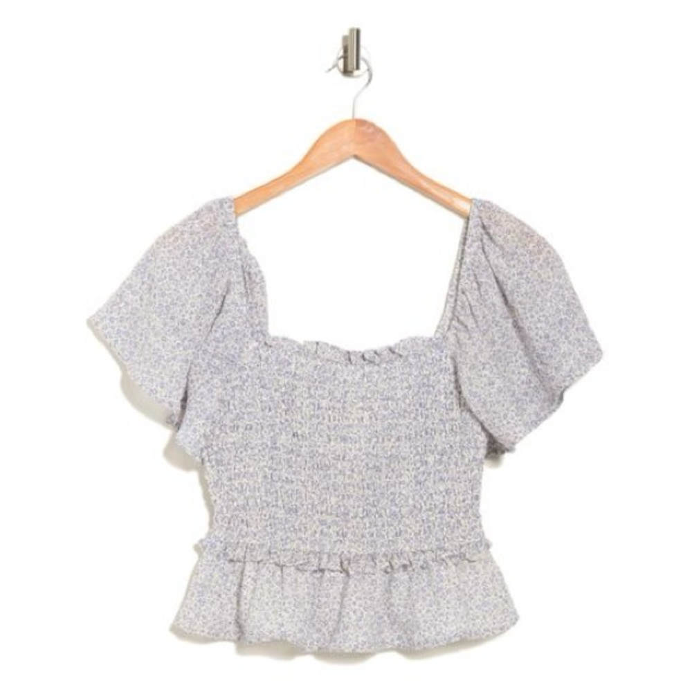 ASTR flutter sleeve top